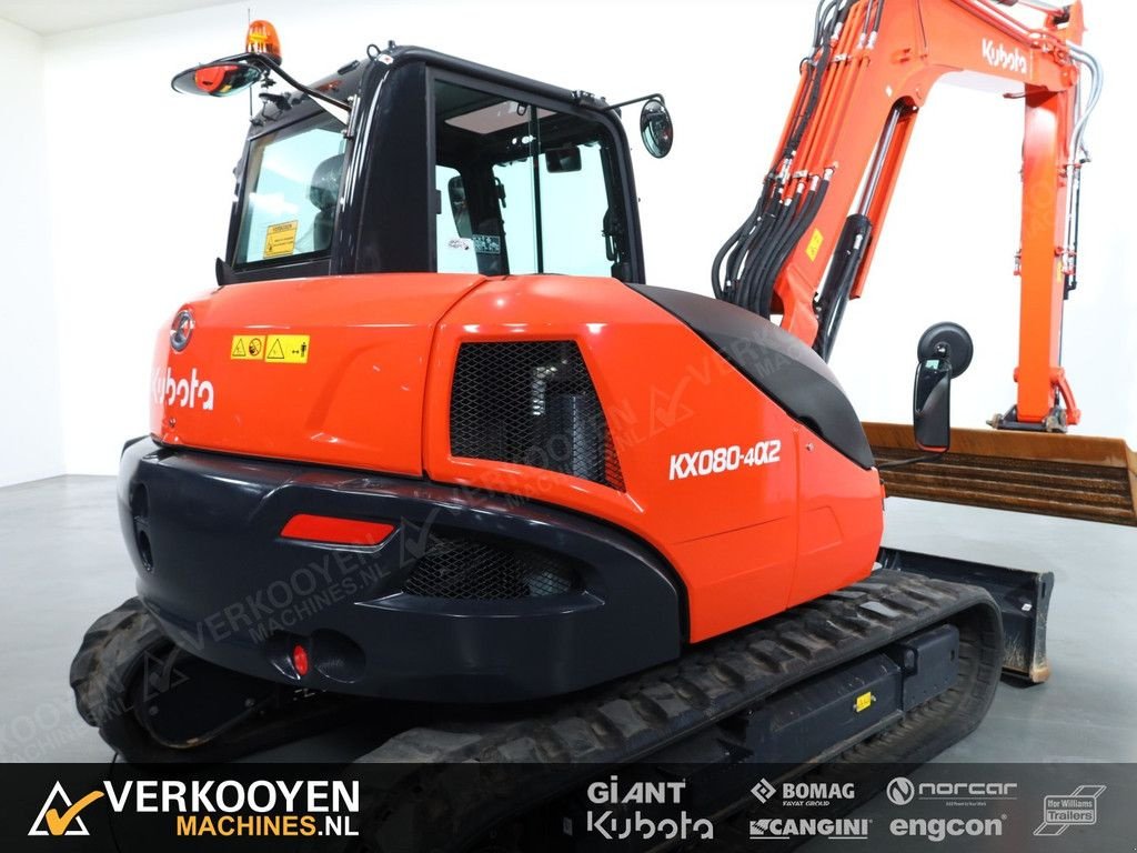 Minibagger du type Kubota KX080-4a2 Mono, Gebrauchtmaschine en Vessem (Photo 8)