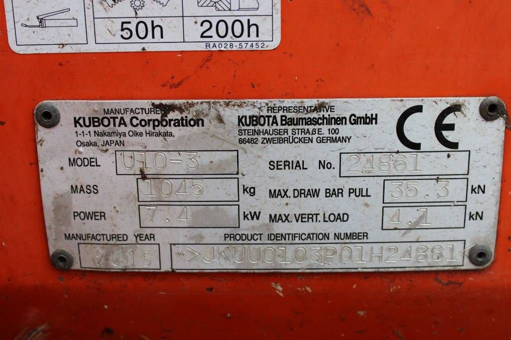 Minibagger del tipo Kubota U 10-3, Gebrauchtmaschine en Rucphen (Imagen 5)