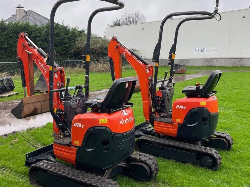 Minibagger des Typs Kubota U10-3 minigravers 2016 met 1100 en 1053 uur, Gebrauchtmaschine in Kwintsheul (Bild 1)