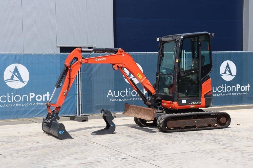 Minibagger des Typs Kubota U27-4, Gebrauchtmaschine in Antwerpen (Bild 10)