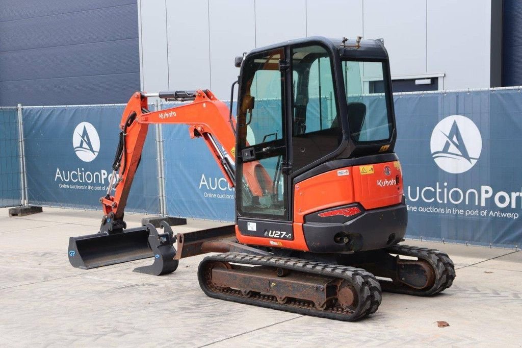 Minibagger des Typs Kubota U27-4, Gebrauchtmaschine in Antwerpen (Bild 4)