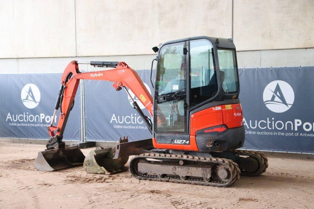 Minibagger des Typs Kubota U27-4, Gebrauchtmaschine in Antwerpen (Bild 3)