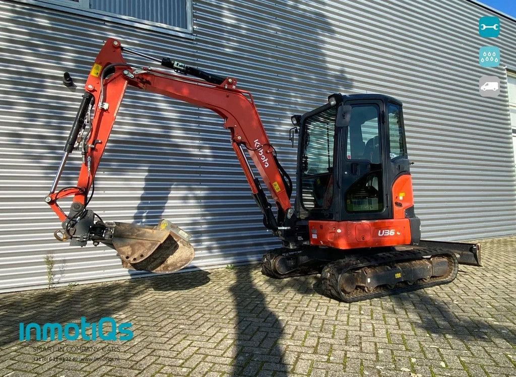 Minibagger del tipo Kubota U36-4, Gebrauchtmaschine In Heijen (Immagine 4)