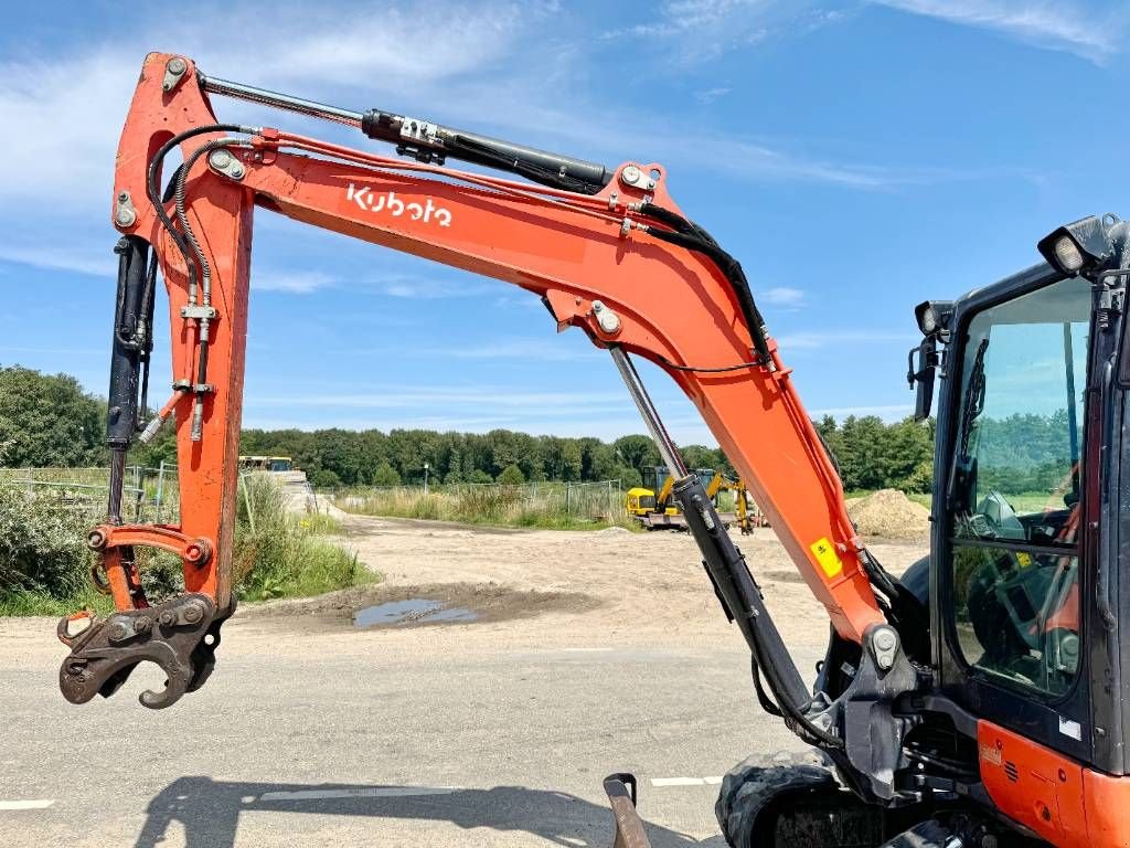 Minibagger du type Kubota U55-4S - 3425 Hours / Quick Coupler, Gebrauchtmaschine en Veldhoven (Photo 10)