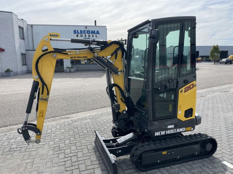 Minibagger of the type New Holland E20D Minigraver 3 Delige Giek stage V, Neumaschine in BOEKEL (Picture 1)