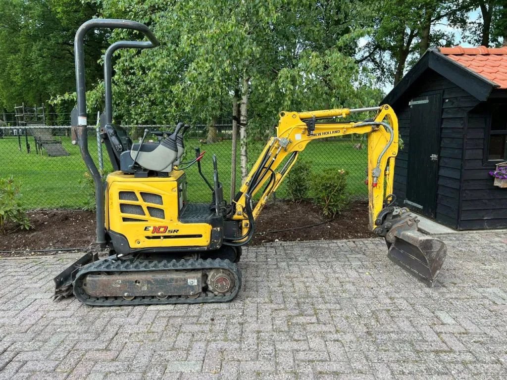 Minibagger van het type New Holland Kobelco E10SR Minigraver, Gebrauchtmaschine in Harskamp (Foto 4)