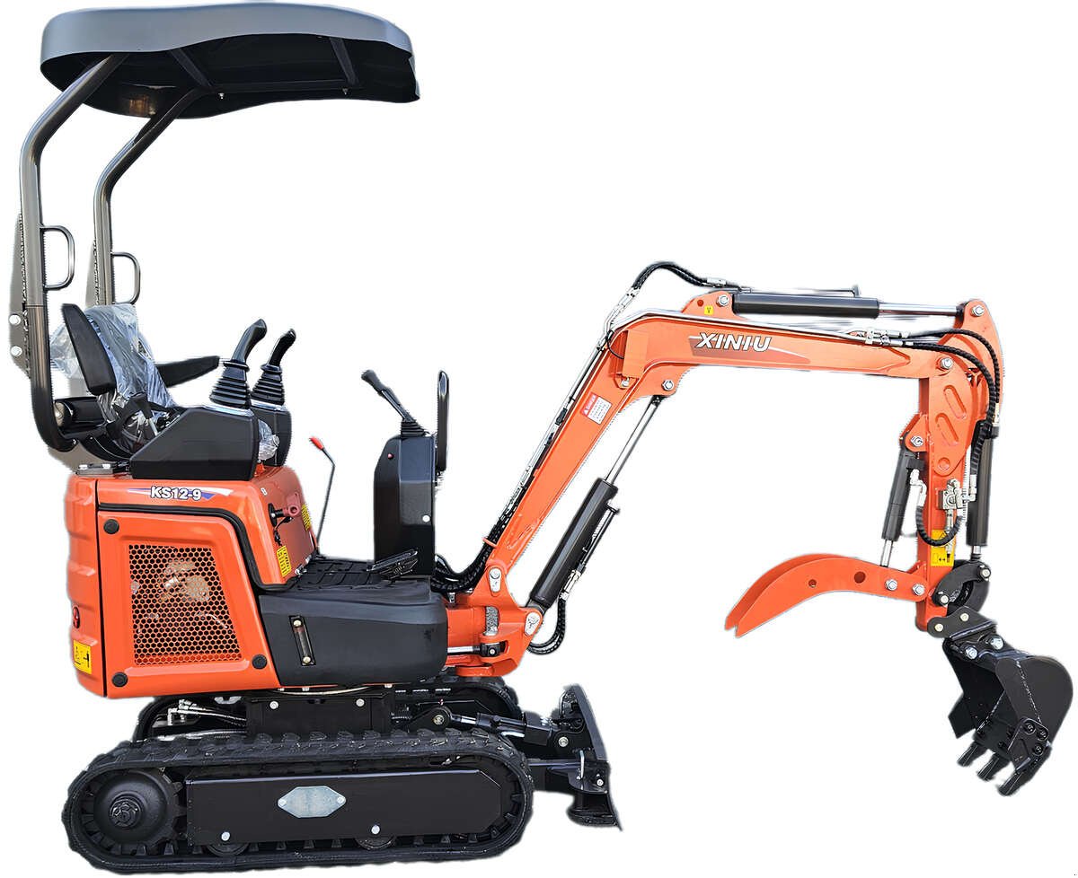 Minibagger typu Rhinoceros KS12-9 – Kompakt, Stark, 16 PS Kubota Motor, Neumaschine w Arbing (Zdjęcie 1)