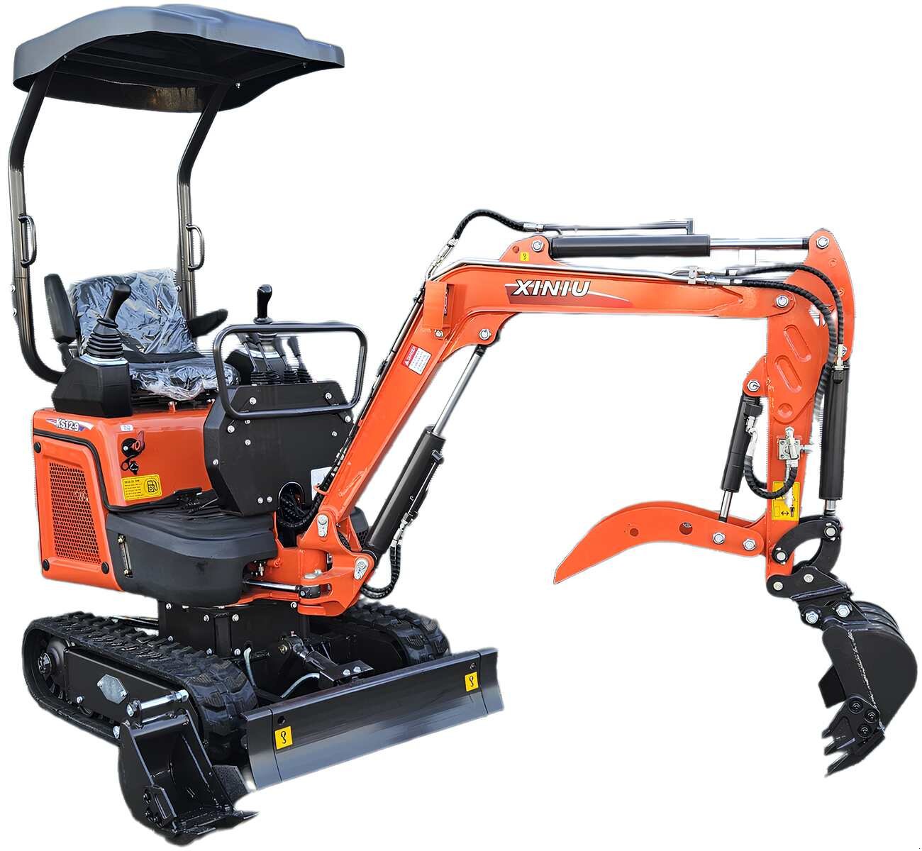 Minibagger typu Rhinoceros KS12-9 – Kompakt, Stark, 16 PS Kubota Motor, Neumaschine w Arbing (Zdjęcie 3)