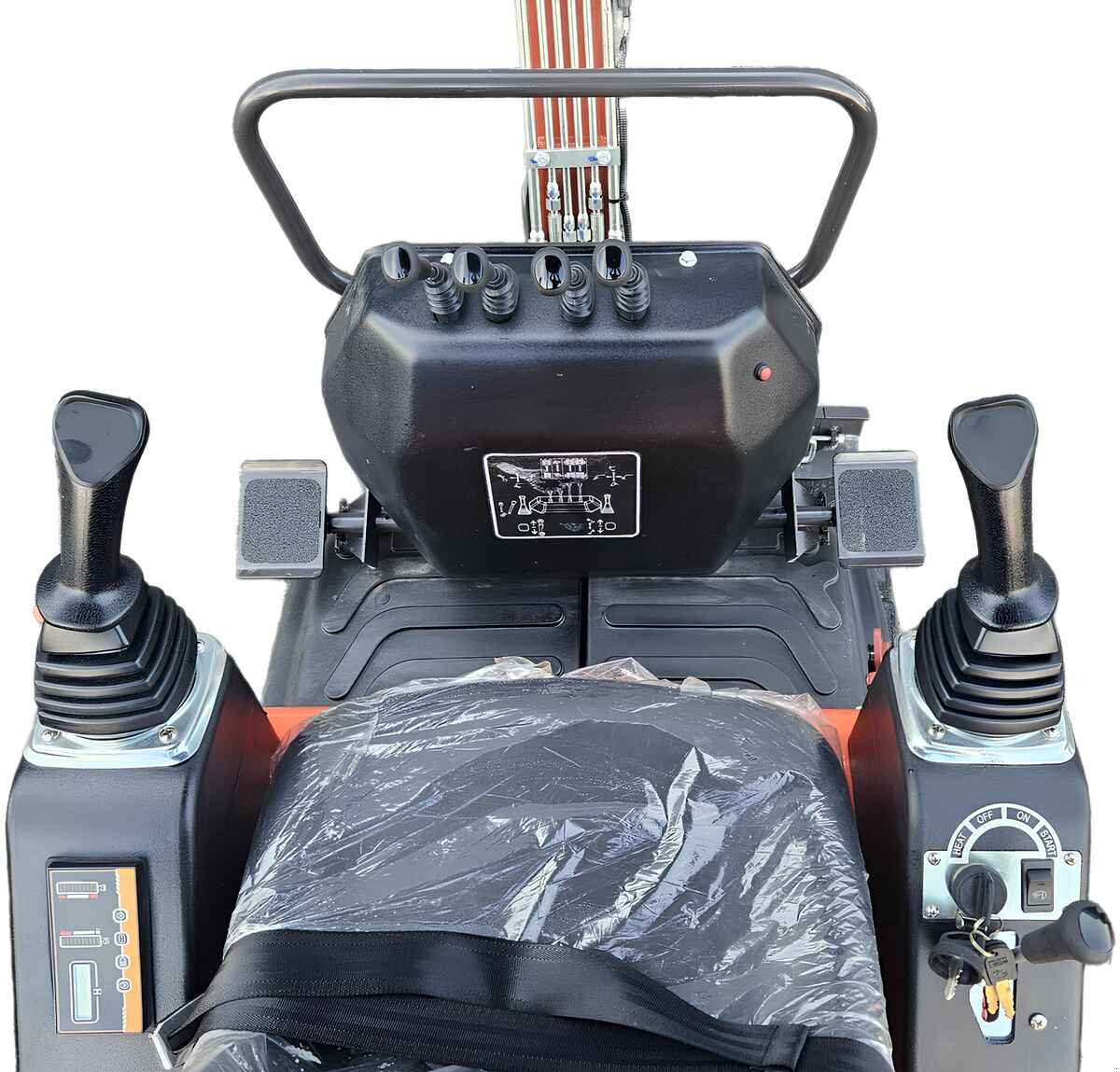 Minibagger typu Rhinoceros KS12-9 – Kompakt, Stark, 16 PS Kubota Motor, Neumaschine w Arbing (Zdjęcie 13)