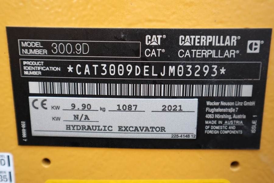 Minibagger van het type Sonstige Cat 300.9D NEW, Valid inspection, *Guarantee! Hydr Qui, Gebrauchtmaschine in Groenlo (Foto 7)