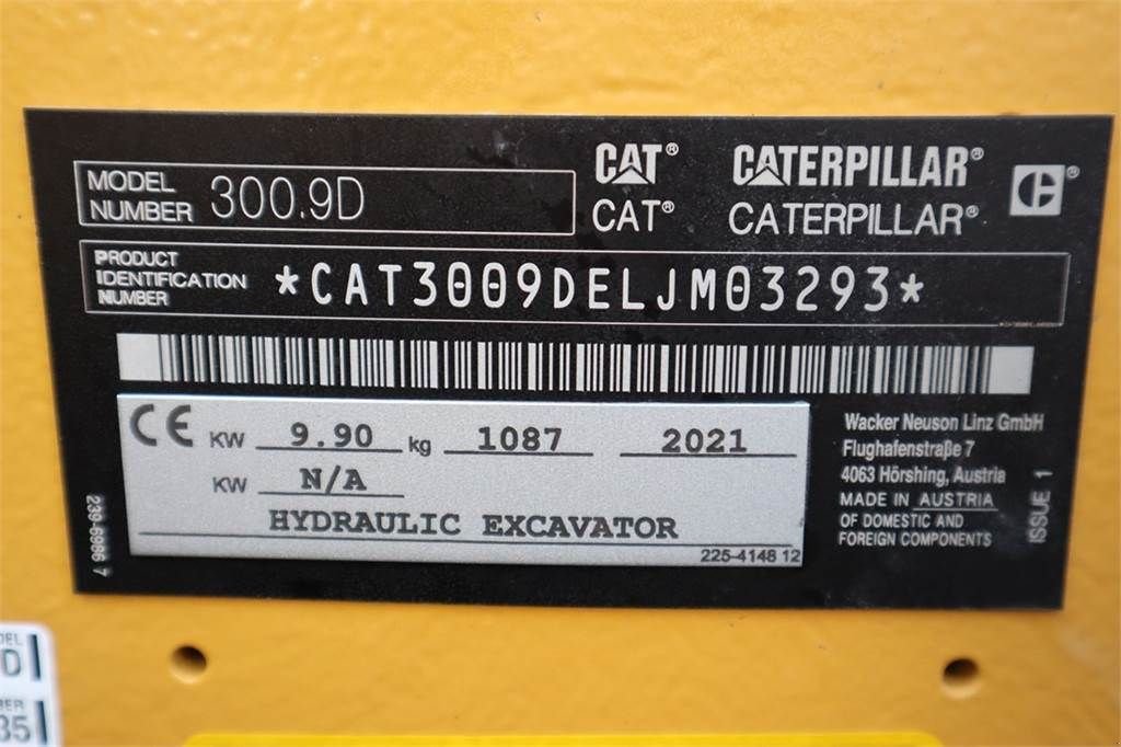 Minibagger του τύπου Sonstige Cat 300.9D NEW, Valid inspection, *Guarantee! Hydr Qui, Gebrauchtmaschine σε Groenlo (Φωτογραφία 7)