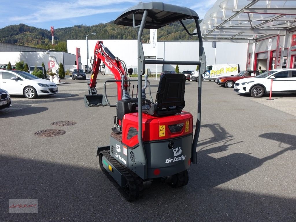 Minibagger Türe ait Sonstige Grizzly KME 10 Minibagger Diesel Euro 5 Motor, Neumaschine içinde Fohnsdorf (resim 8)