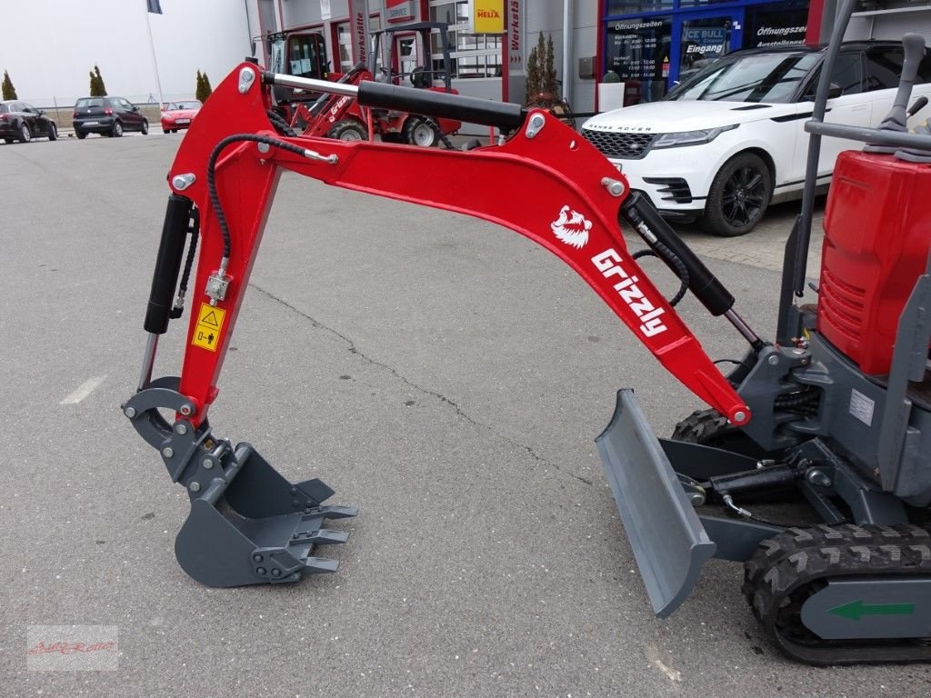 Minibagger Türe ait Sonstige Grizzly KME 12 Minibagger mit Euro 5-Motor, Neumaschine içinde Fohnsdorf (resim 19)