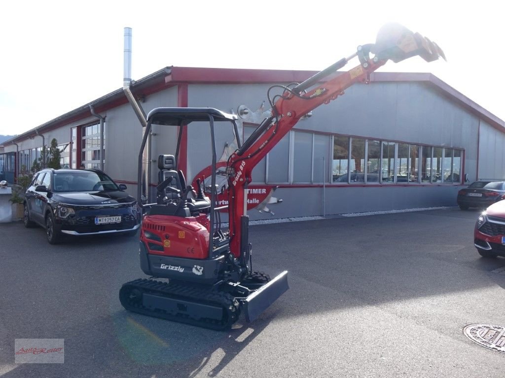 Minibagger Türe ait Sonstige Grizzly KME 15 Raupenbagger mit Kubota Euro 5, Neumaschine içinde Fohnsdorf (resim 3)