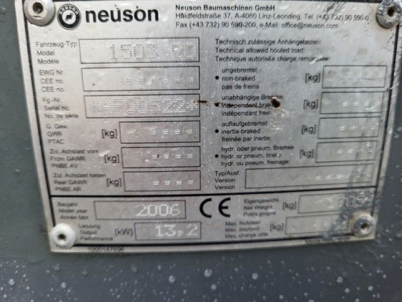 Minibagger des Typs Sonstige Neuson 1503, Gebrauchtmaschine in Hollandscheveld (Bild 9)