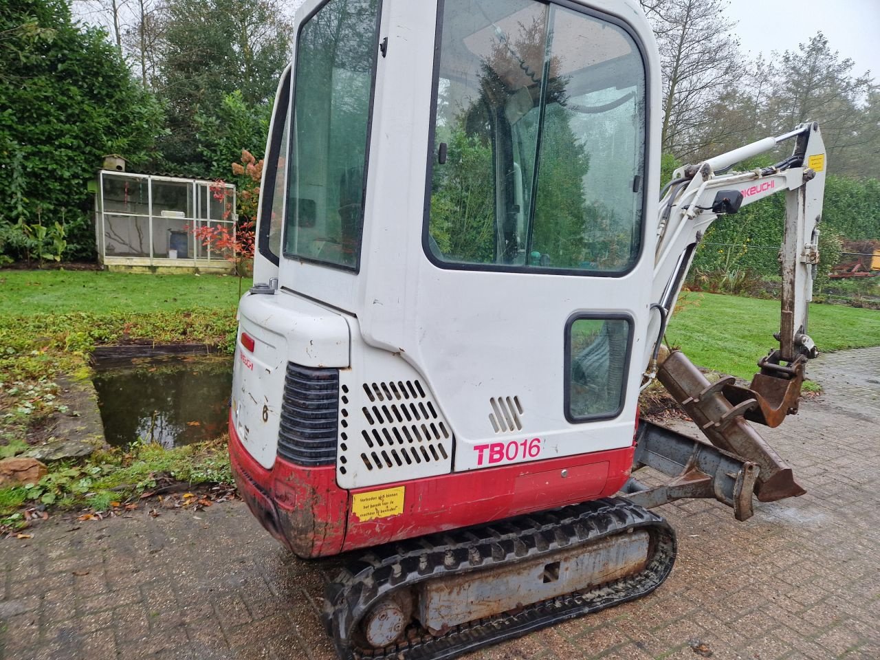 Minibagger Türe ait Sonstige Takeuchi tb 016 016, Gebrauchtmaschine içinde Oirschot (resim 2)