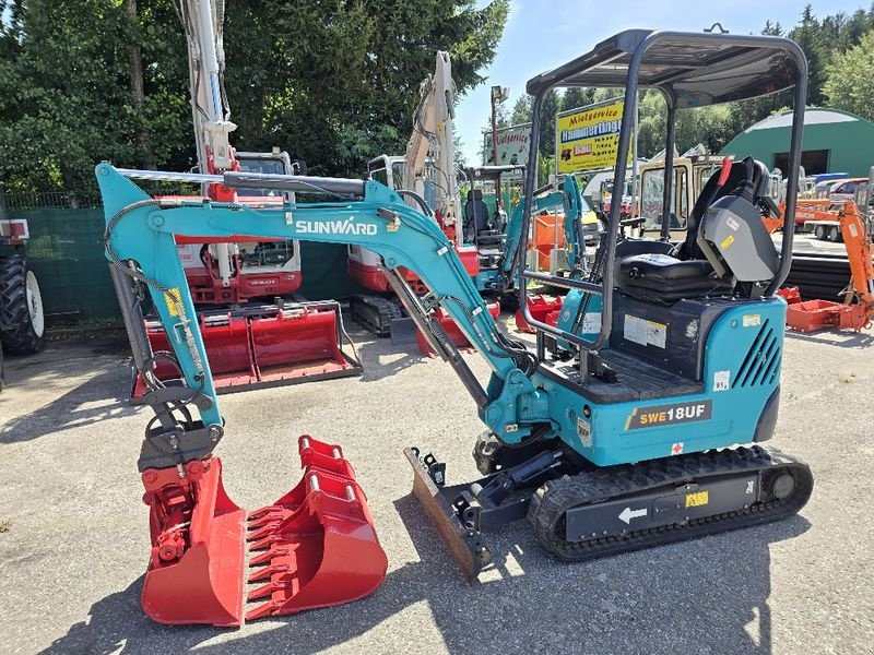 Minibagger Türe ait Sunward 18UF, Gebrauchtmaschine içinde Gabersdorf (resim 16)