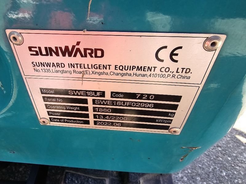 Minibagger от тип Sunward 18UF, Gebrauchtmaschine в Gabersdorf (Снимка 17)