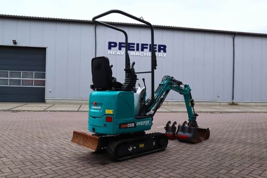 Minibagger typu Sunward SWE08B CE certification, Diesel, Extendable Underc, Gebrauchtmaschine w Groenlo (Zdjęcie 9)