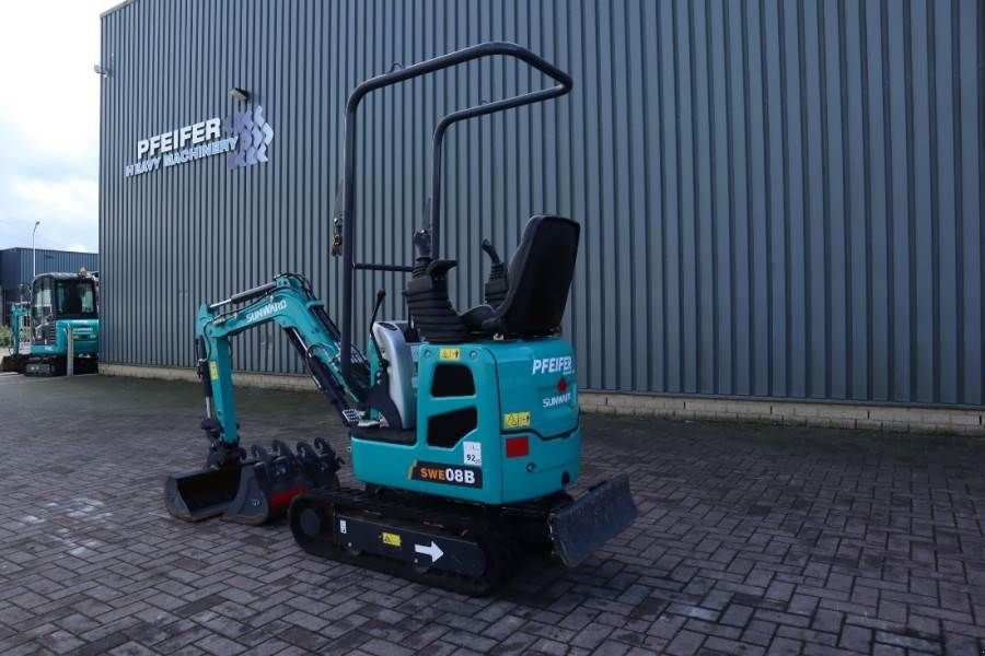 Minibagger typu Sunward SWE08B Low Hours, CE certification, 3 buckets, Die, Gebrauchtmaschine w Groenlo (Zdjęcie 9)