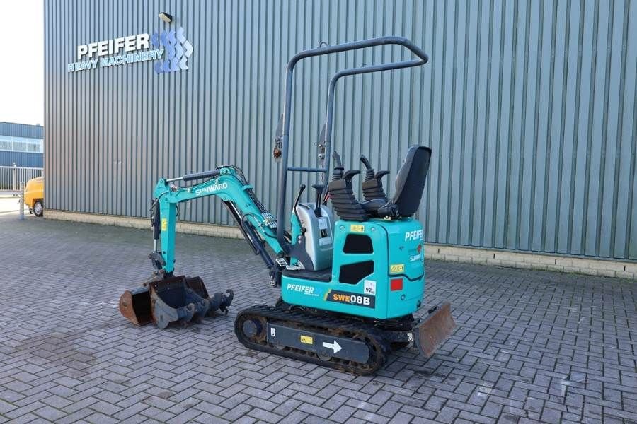 Minibagger van het type Sunward SWE08B Low Hours, CE certification, 3 buckets, Die, Gebrauchtmaschine in Groenlo (Foto 10)