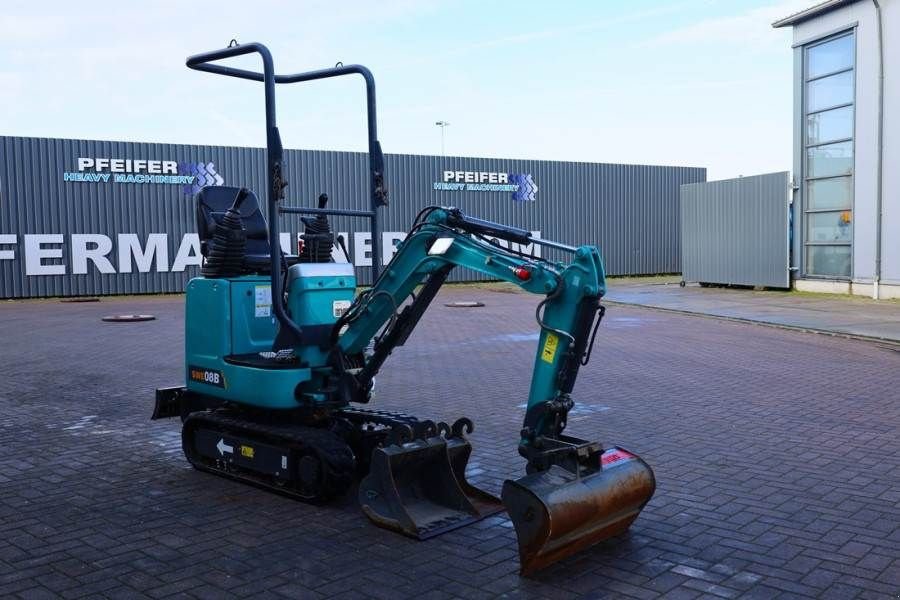 Minibagger des Typs Sunward SWE08B Low Hours, CE certification, 3 buckets, Die, Gebrauchtmaschine in Groenlo (Bild 9)