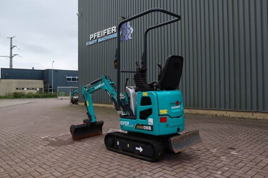 Minibagger Türe ait Sunward SWE08B Low Hours, CE certification, Diesel, Extend, Gebrauchtmaschine içinde Groenlo (resim 10)