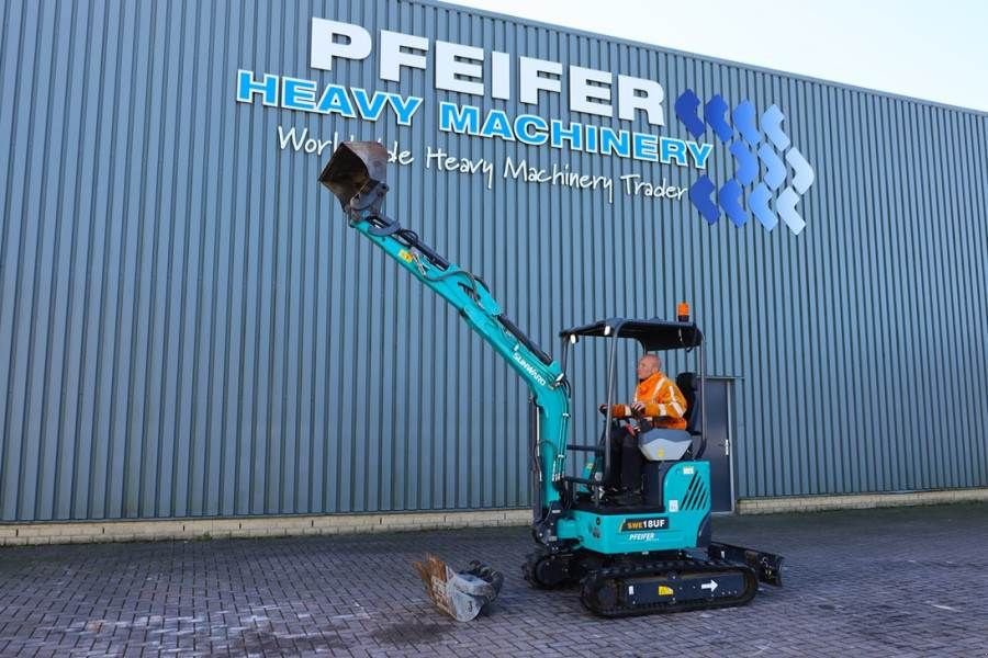 Minibagger del tipo Sunward SWE18UF CE certification, Diesel, Extendable Under, Gebrauchtmaschine In Groenlo (Immagine 3)