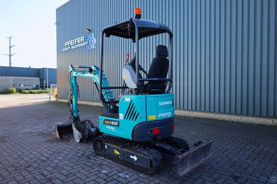 Minibagger Türe ait Sunward SWE18UF CE certification, Diesel, Extendable Under, Gebrauchtmaschine içinde Groenlo (resim 10)