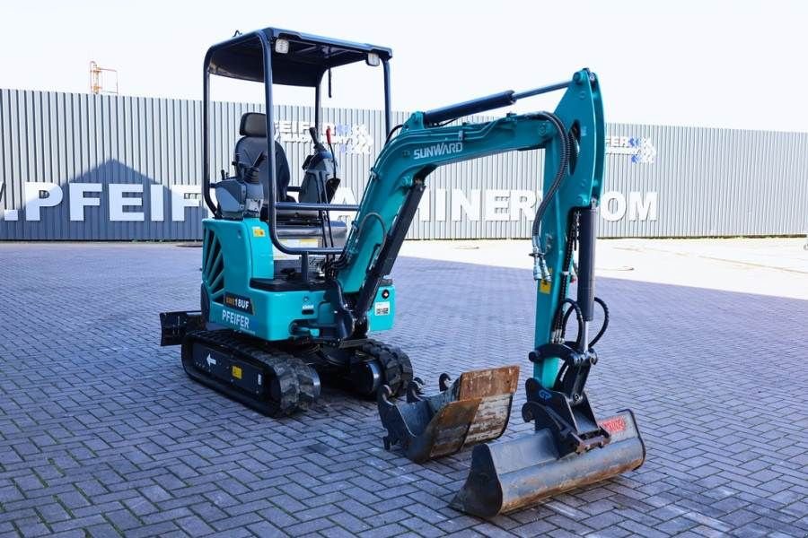 Minibagger typu Sunward SWE18UF CE certification, Diesel, Extendable Under, Gebrauchtmaschine w Groenlo (Zdjęcie 8)