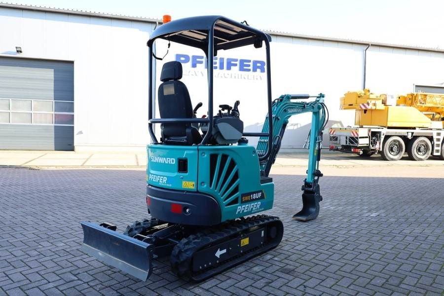 Minibagger typu Sunward SWE18UF CE certification, Diesel, Extendable Under, Gebrauchtmaschine w Groenlo (Zdjęcie 9)