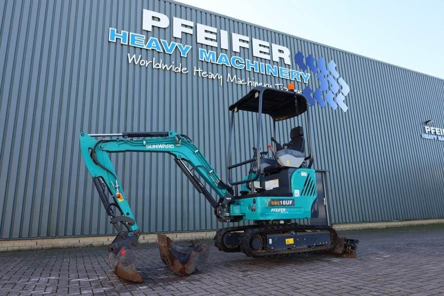 Minibagger del tipo Sunward SWE18UF CE certification, Diesel, Extendable Under, Gebrauchtmaschine In Groenlo (Immagine 2)