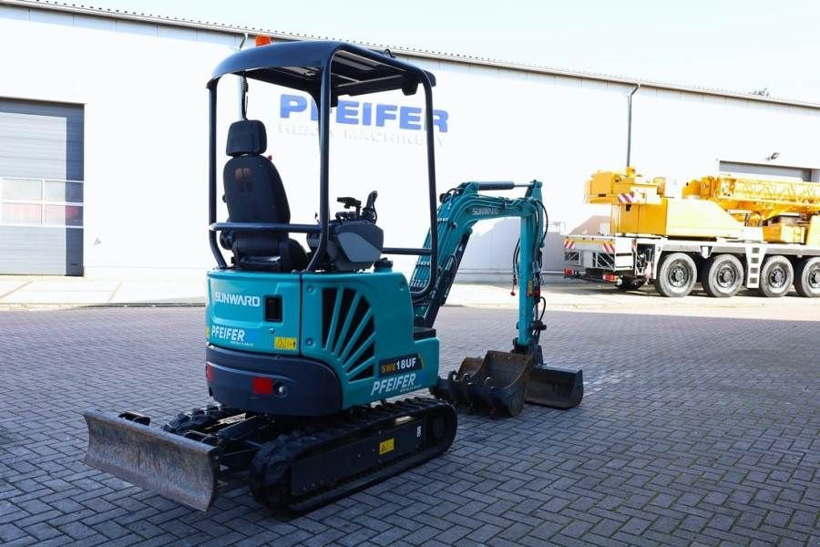 Minibagger typu Sunward SWE18UF CE certification, Diesel, Extendable Under, Gebrauchtmaschine w Groenlo (Zdjęcie 9)