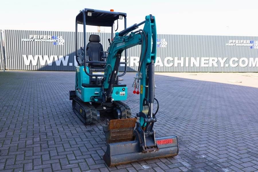 Minibagger typu Sunward SWE18UF CE certification, Diesel, Extendable Under, Gebrauchtmaschine w Groenlo (Zdjęcie 8)