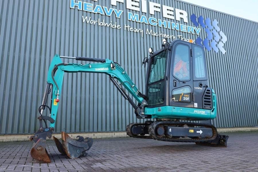 Minibagger typu Sunward SWE20F CE certification, Diesel, Extendable Underc, Gebrauchtmaschine v Groenlo (Obrázok 2)