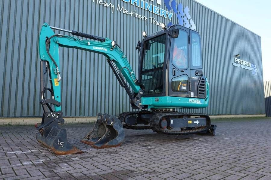 Minibagger typu Sunward SWE20F CE certification, Diesel, Extendable Underc, Gebrauchtmaschine v Groenlo (Obrázek 2)