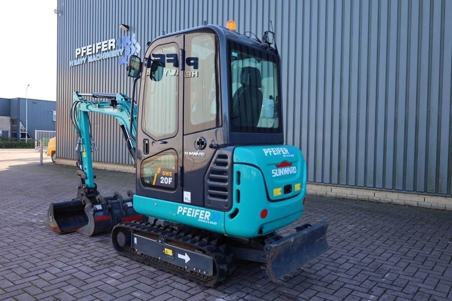 Minibagger del tipo Sunward SWE20F CE certification, Diesel, Extendable Underc, Gebrauchtmaschine In Groenlo (Immagine 10)