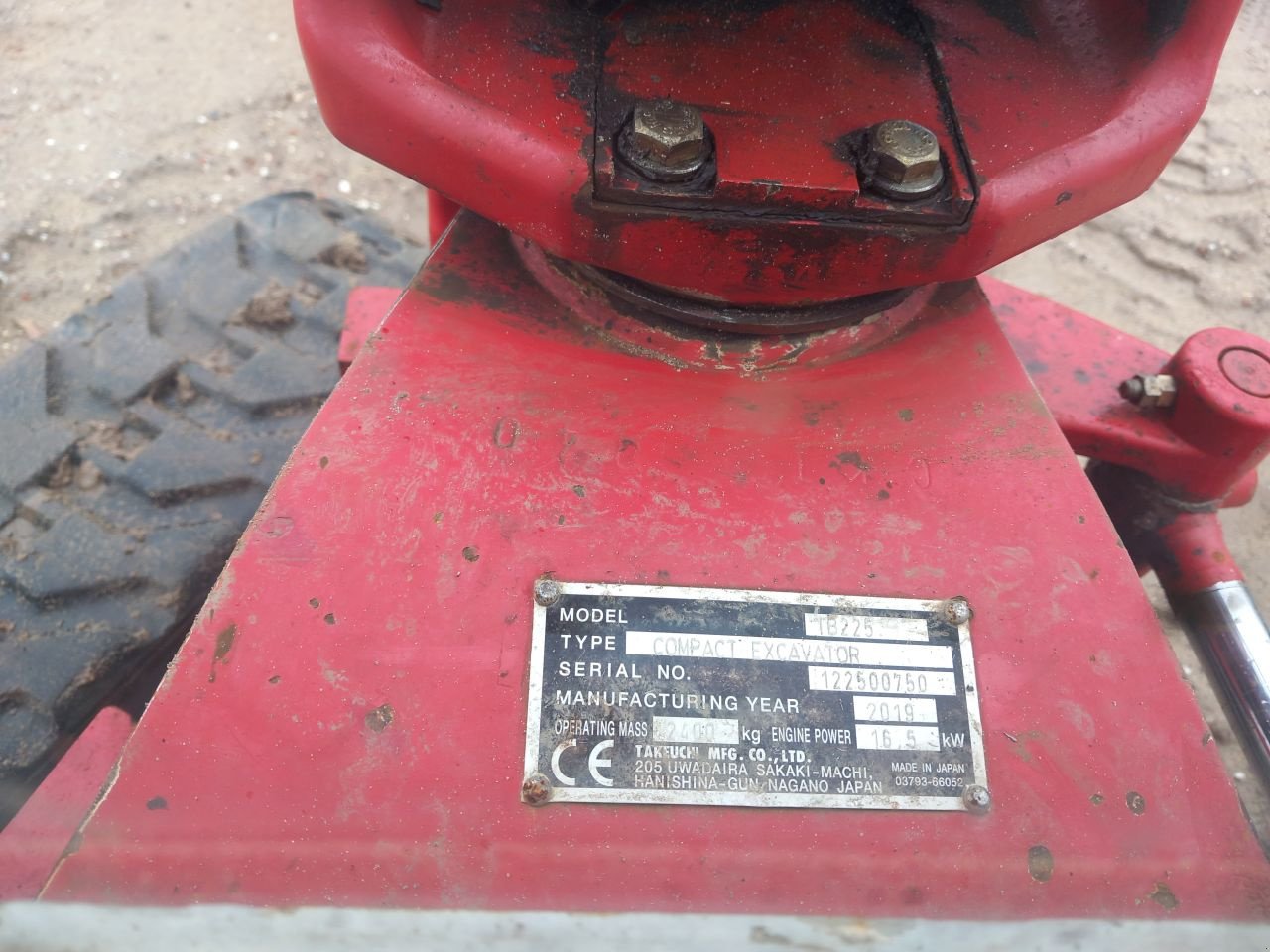 Minibagger tip Takeuchi 225, Gebrauchtmaschine in Barneveld (Poză 10)