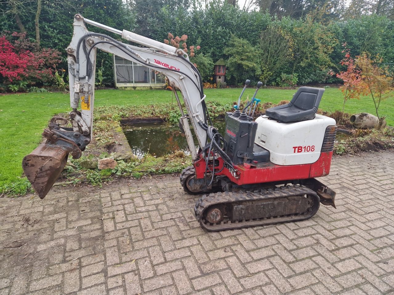 Minibagger Türe ait Takeuchi tb 108, Gebrauchtmaschine içinde Oirschot (resim 1)