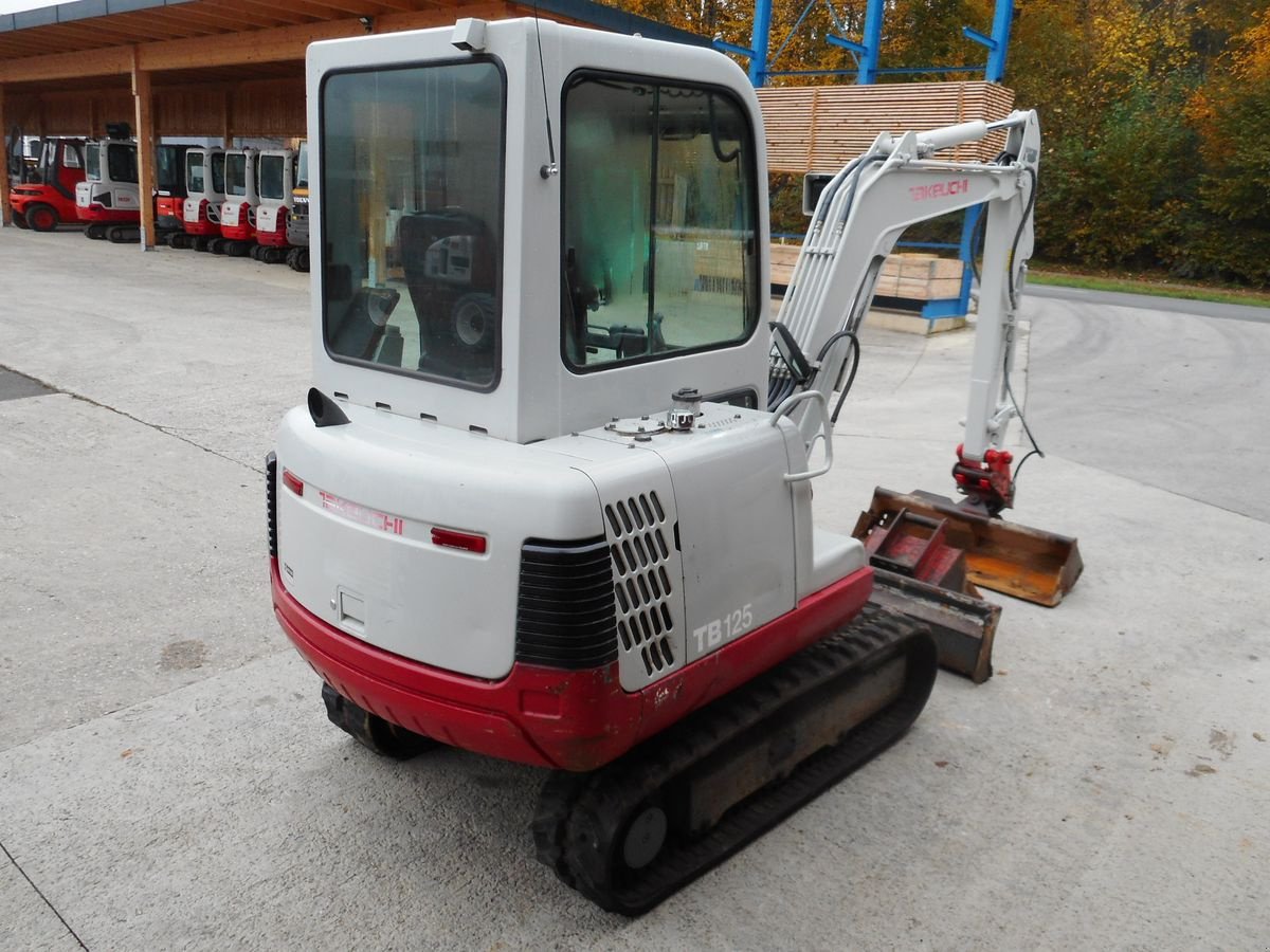 Minibagger Türe ait Takeuchi TB 125 ( 2.790kg ) SW + hydr. Löffel + Tieflöffe, Gebrauchtmaschine içinde St. Nikolai ob Draßling (resim 4)