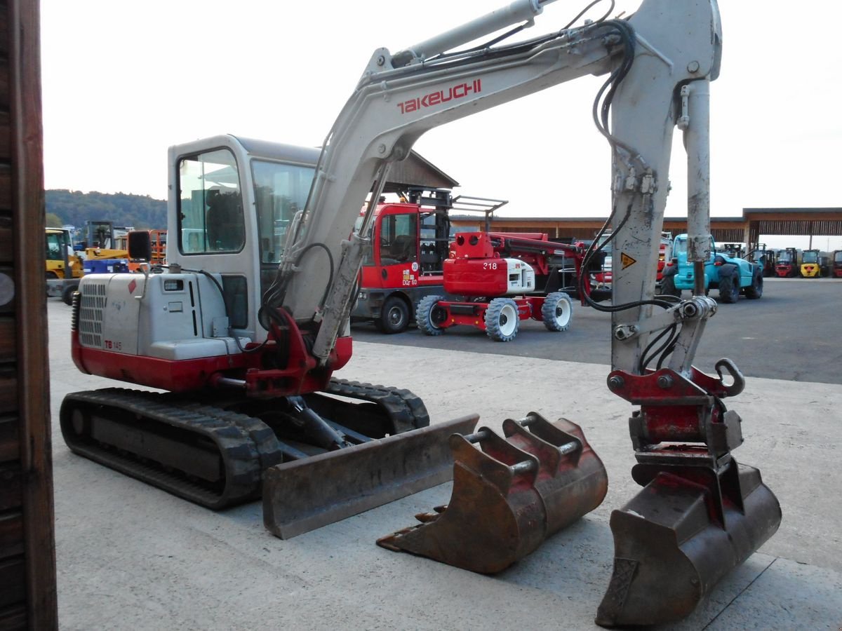 Minibagger του τύπου Takeuchi TB 145 mit POWERTILT + hydr. SW + 3 Löffel, Gebrauchtmaschine σε St. Nikolai ob Draßling (Φωτογραφία 5)