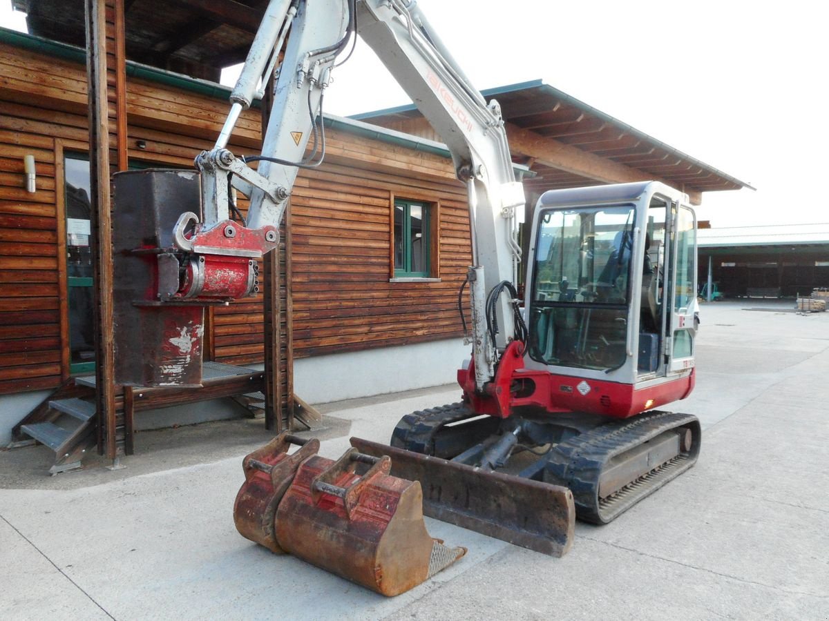 Minibagger Türe ait Takeuchi TB 145 mit POWERTILT + hydr. SW + 3 Löffel, Gebrauchtmaschine içinde St. Nikolai ob Draßling (resim 18)