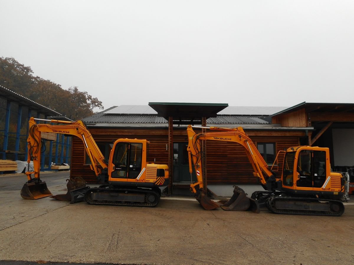 Minibagger a típus Takeuchi TB 175 ( 7,24t ) hydr. SW + 3 Löffel, Gebrauchtmaschine ekkor: St. Nikolai ob Draßling (Kép 1)