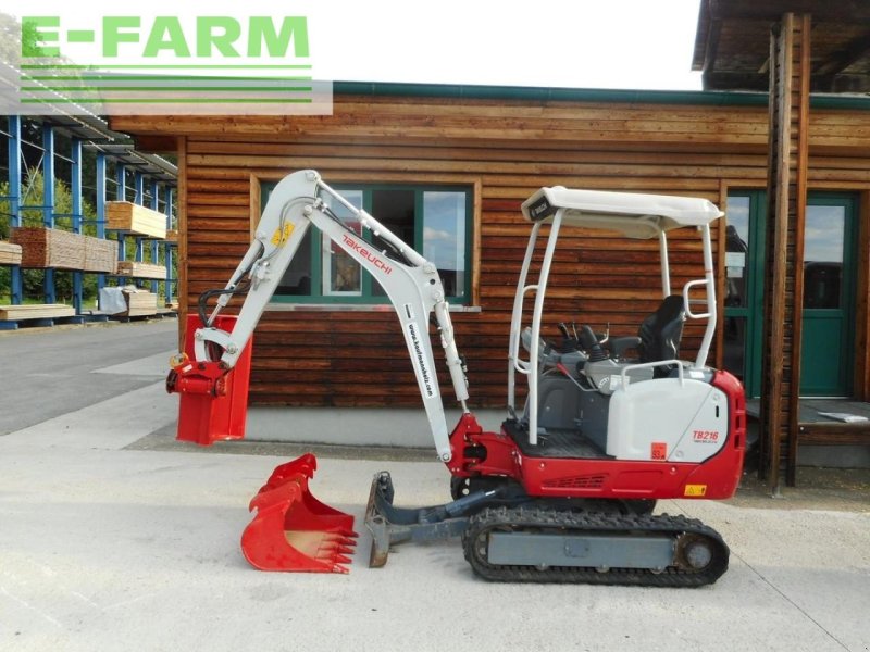 Minibagger typu Takeuchi tb 216 ( 1.770kg ) mit powertilt! ( neuzustand ), Gebrauchtmaschine v ST. NIKOLAI/DR. (Obrázek 1)