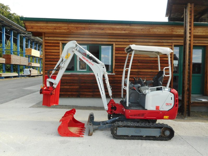 Minibagger typu Takeuchi TB 216 ( 1.770kg ) mit POWERTILT! ( NEUZUSTAND ), Gebrauchtmaschine v St. Nikolai ob Draßling