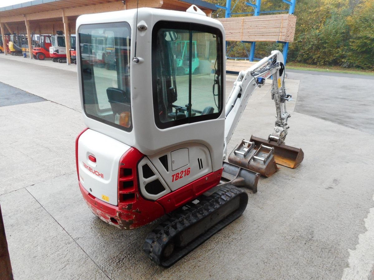 Minibagger Türe ait Takeuchi TB 216 ( 1.865KG ) mit POWERTILT u. hydr. SW u., Gebrauchtmaschine içinde St. Nikolai ob Draßling (resim 4)