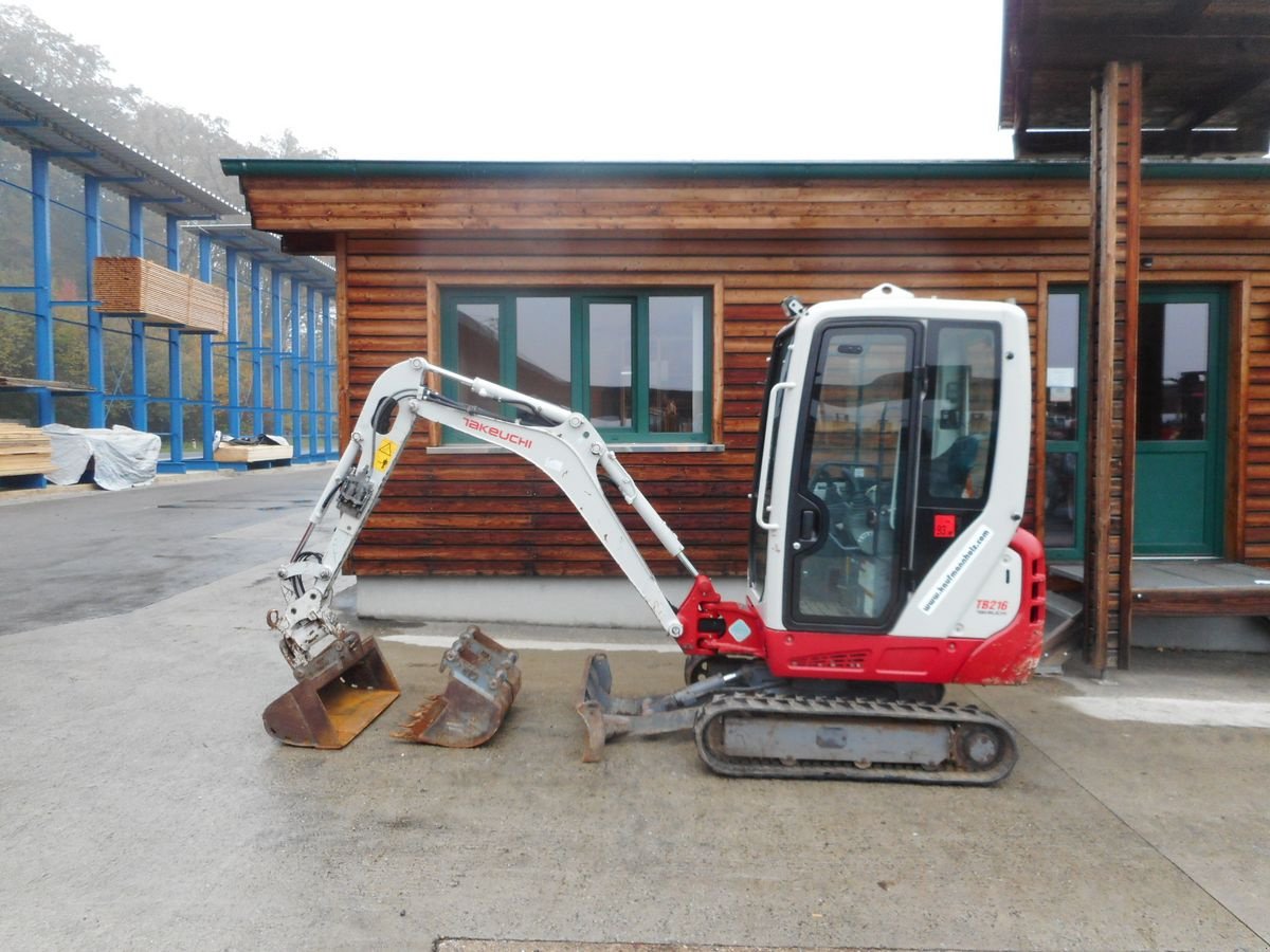 Minibagger van het type Takeuchi TB 216 ( 1.865KG ) mit POWERTILT u. hydr. SW u., Gebrauchtmaschine in St. Nikolai ob Draßling (Foto 1)