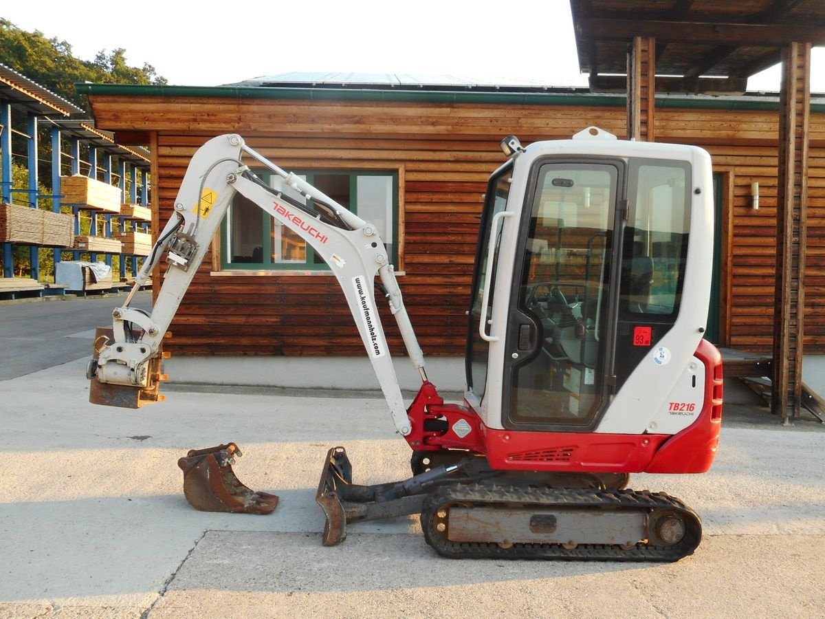 Minibagger of the type Takeuchi TB 216 ( 1.865KG ) mit POWERTILT u. hydr. SW, Gebrauchtmaschine in St. Nikolai ob Draßling (Picture 1)