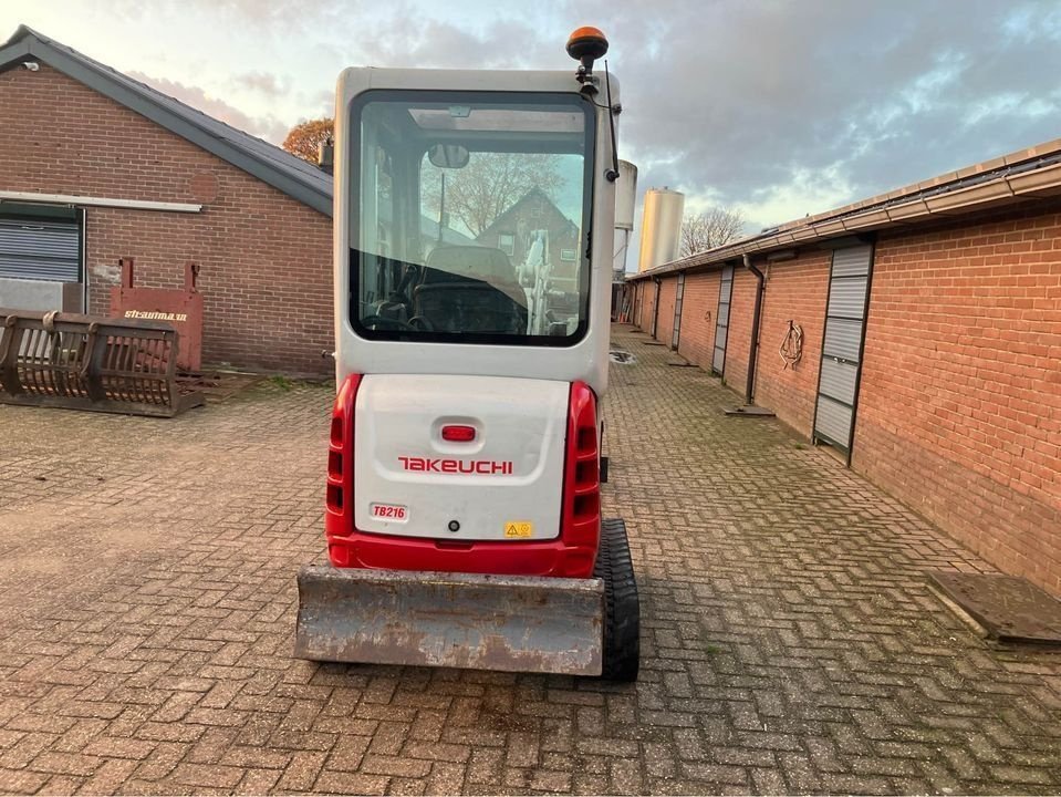 Minibagger van het type Takeuchi TB 216 Minigraver Graafmachine, Gebrauchtmaschine in Lunteren (Foto 3)