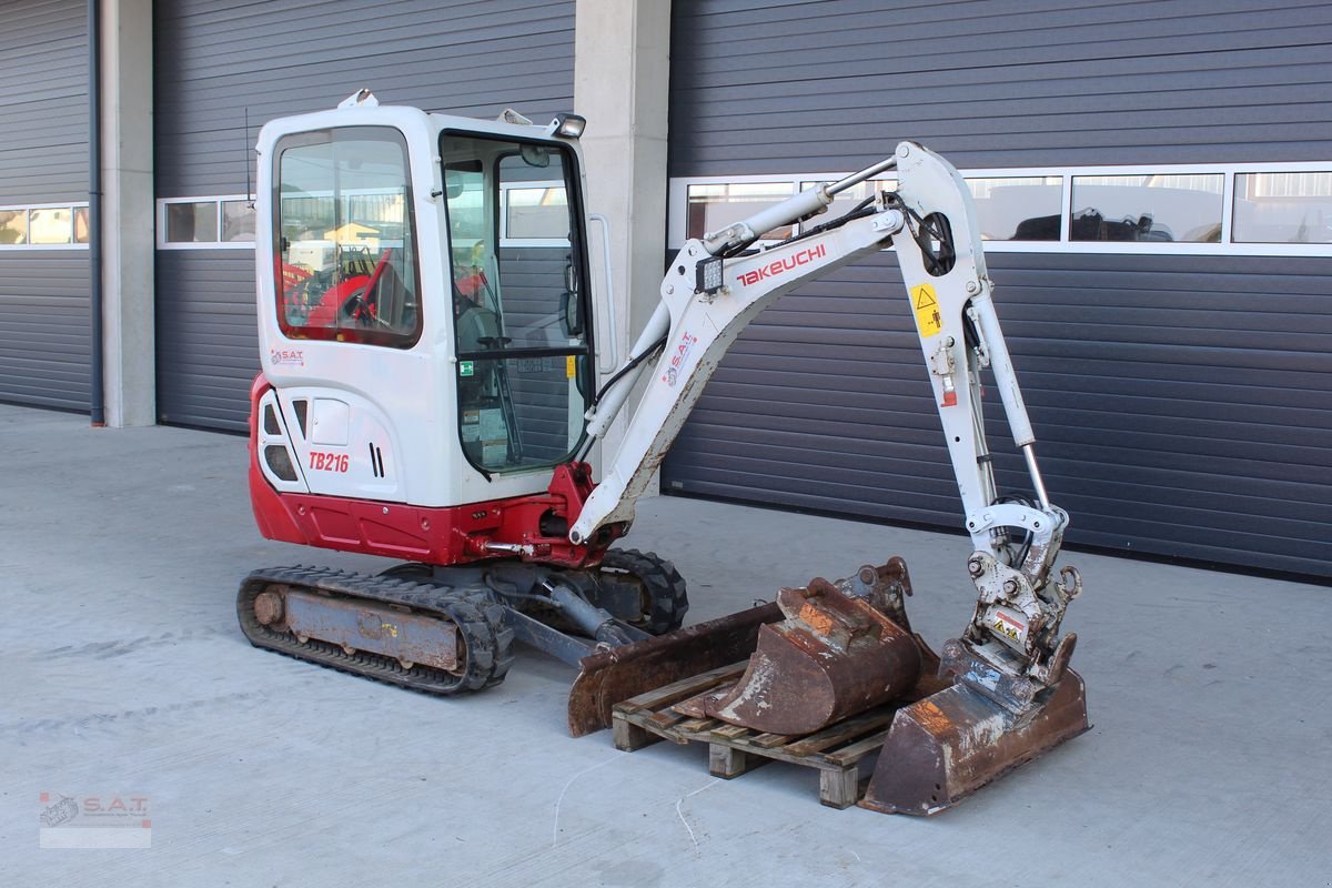 Minibagger za tip Takeuchi TB 216 mit Powertilt und Schnellwechsler, Gebrauchtmaschine u Eberschwang (Slika 1)